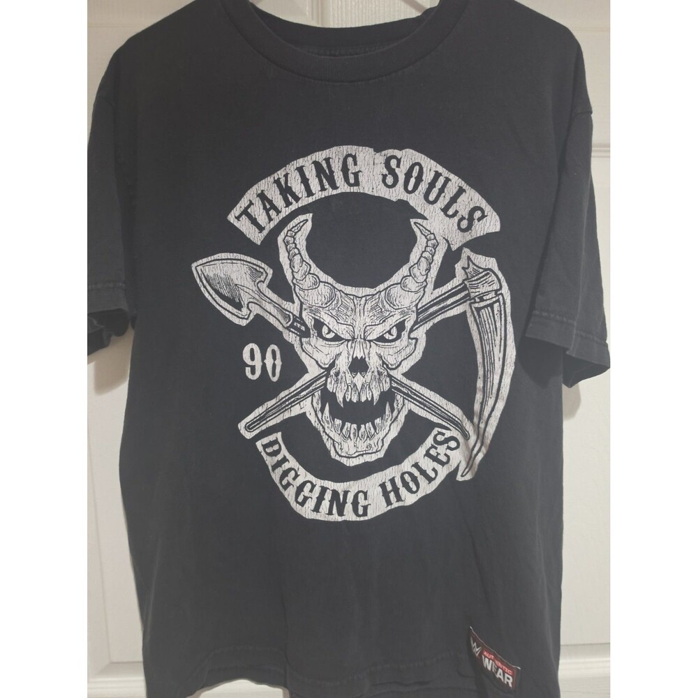Undertaker Taking Souls And Digging Holes T-Shirt Men’s Large WWE Wrestling